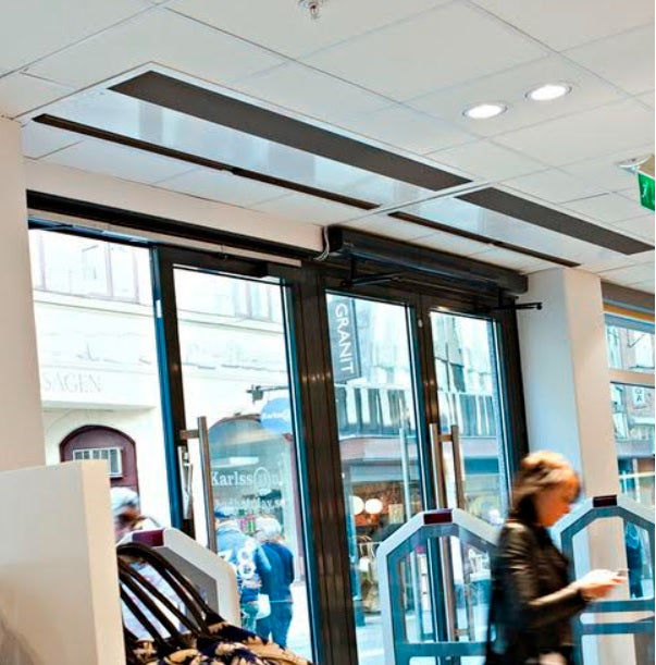 klimaline barriera d aria ad incasso 90 cm klimaline con telecomando 2 velocita 90 cm bianca nascosta con resistenza