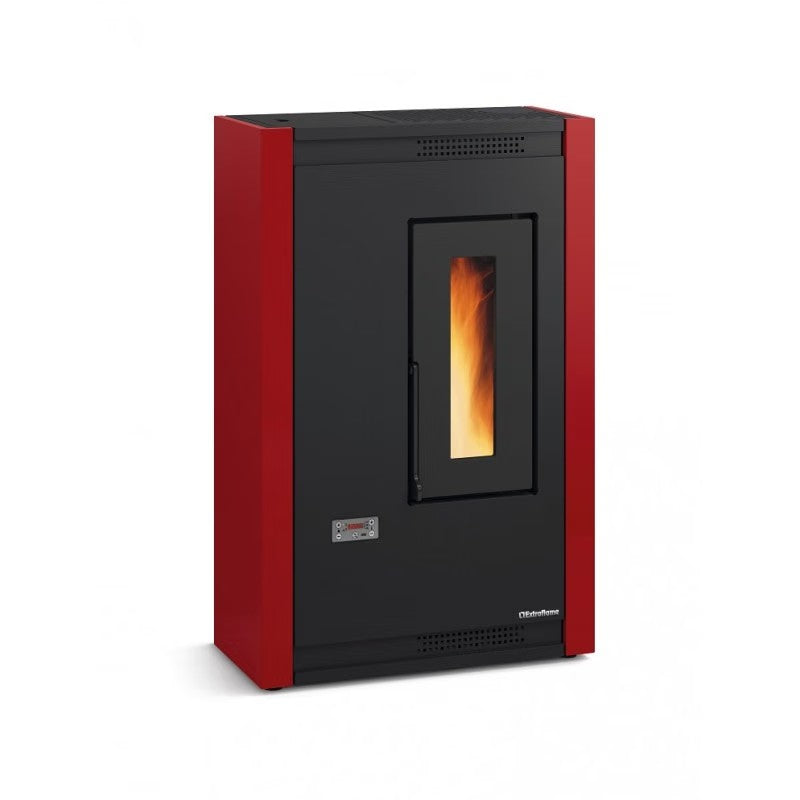 la nordica stufa a pellet la nordica luisella 48 kw disponibile in vari colori 94784 nera