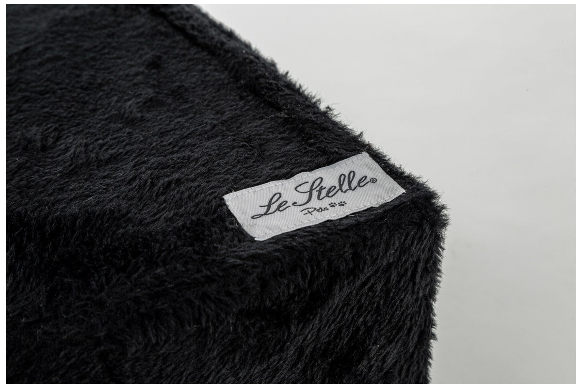 le stelle tiragraffi per gatti nero rivestimento peluche con palle e palo bianchi 34x42xh 51cm 8024299800457 ean 8024299800457