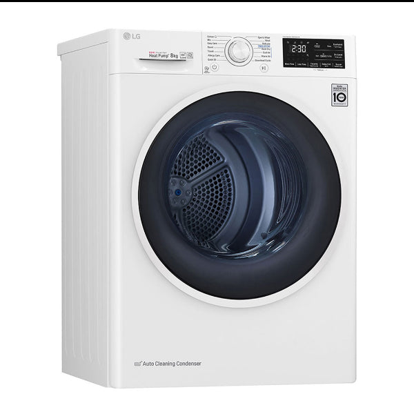 lg asciugatrice a carico frontale lg 8 kg dual inverter eco hybrid wi fi rc80u2av4d classe a ean 8806098581726