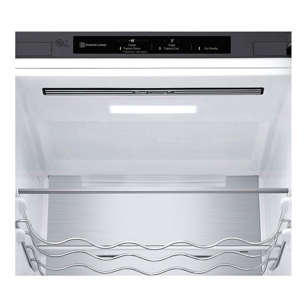 lg frigorifero combinato lg gbb72pzvgn 384 litri classe d a203xl595xp682 compressore smart inverter no frost inox ean 8806091390899