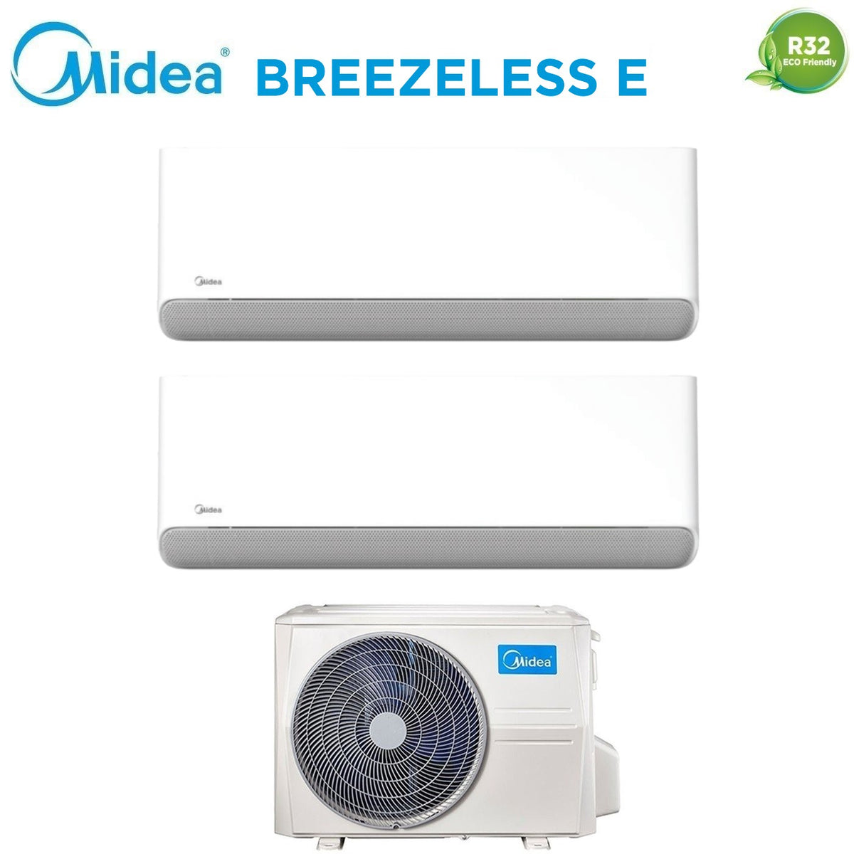 midea climatizzatore condizionatore midea trial split inverter serie breezeless 999 con m3of 21hfn8 q r 32 wi fi integrato 900090009000 novita