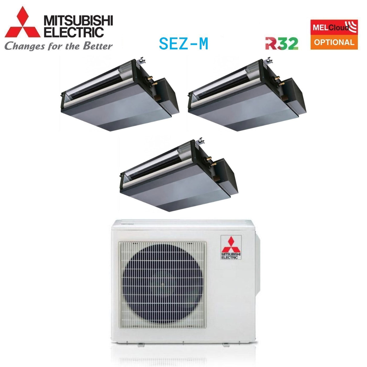mitsubishi electric climatizzatore condizionatore mitsubishi electric canalizzato canalizzabile trial split inverter 9918 con mxz 4f72vf r 32 wi fi optional 9000900018000