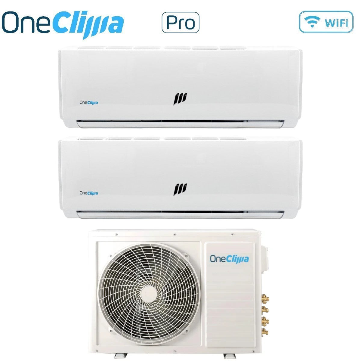 oneclima condizionatore dual split oneclima pro 912 con mlt21x3y24 r 32 wi fi optional
