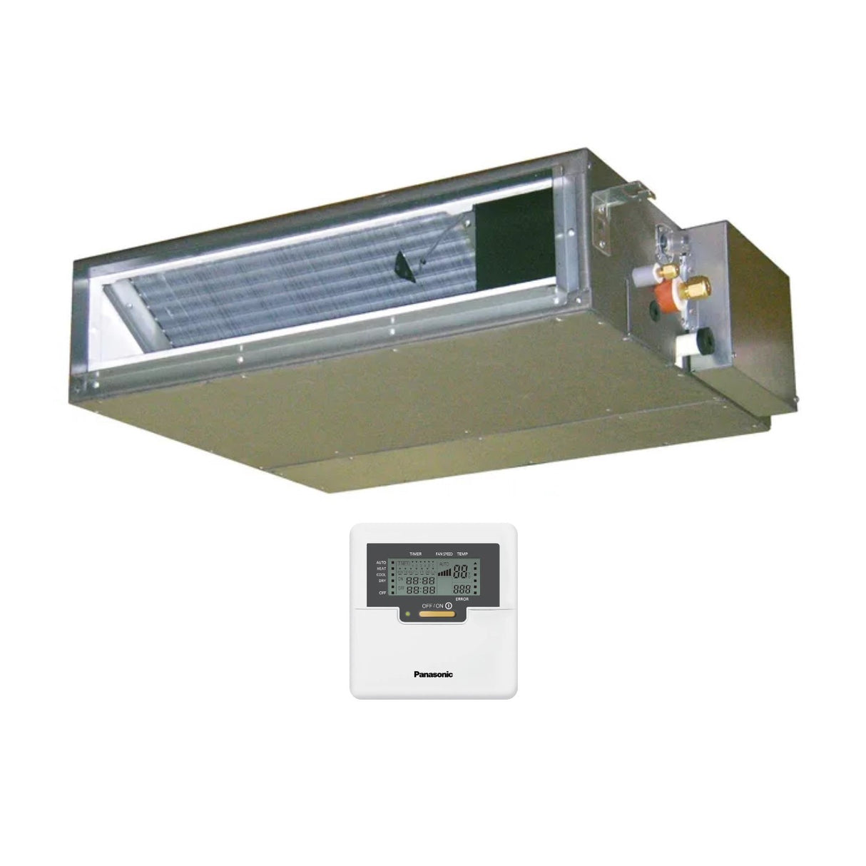panasonic condizionatore dual split canalizzabile panasonic 912 con cu 2z41tbe r 32 wi fi optional con comandi a filo
