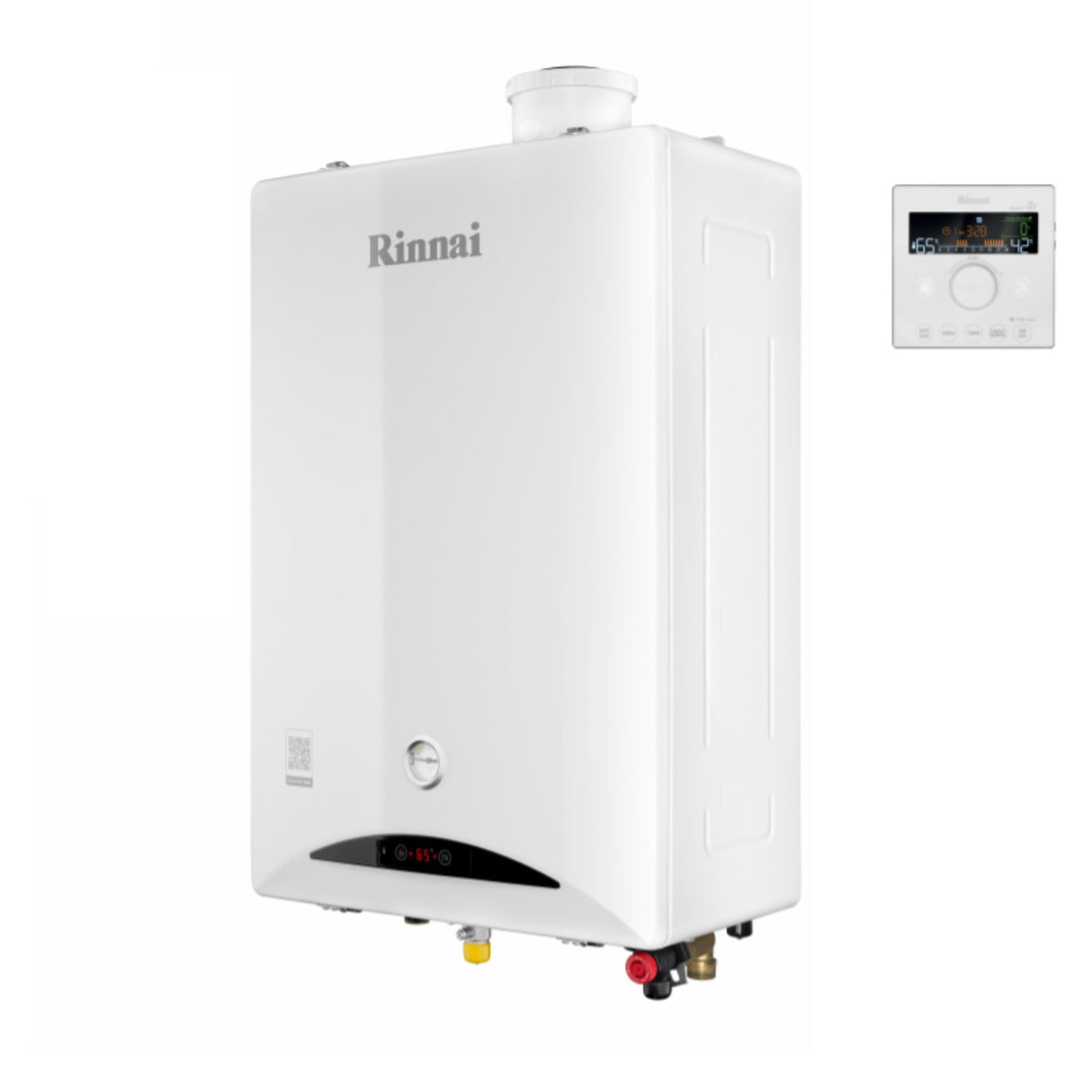 rinnai caldaia rinnai a condensazione zen 24 kw low nox wi fi integrato neutralizzatore condensa integrato cod. reb kbi2424ff ng metano completa di kit fumi ean 8056138592315