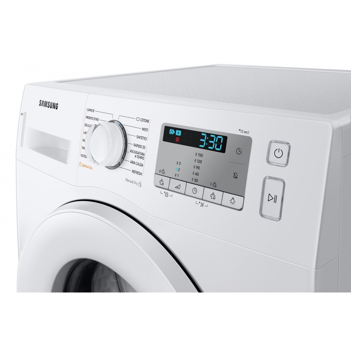 samsung asciugatrice a carica frontale 9 kg samsung dv90ta040th crystal ecodry classe a ean 8806090666124