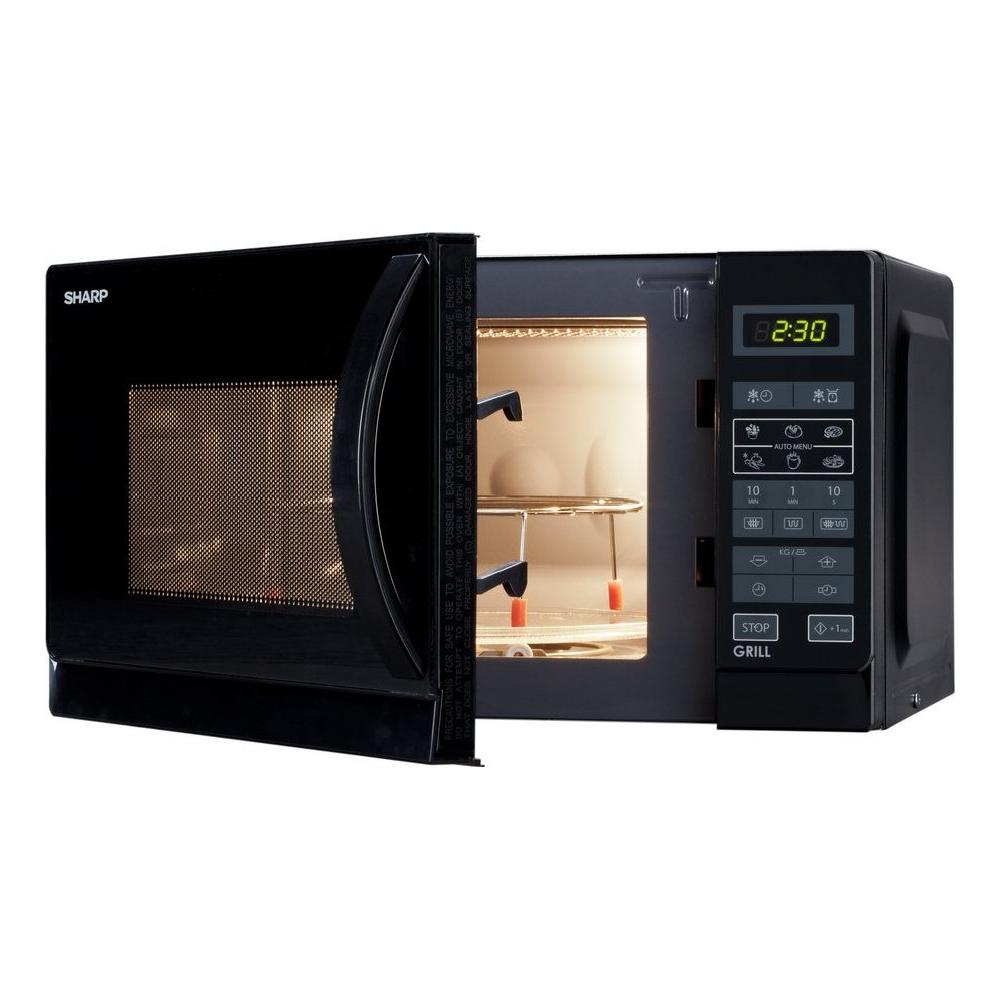 sharp forno a microonde sharp r642bkw 800 w 20 litri touch a257xl439xp358 grill con griglia al quarzo nero ean 4974019744391