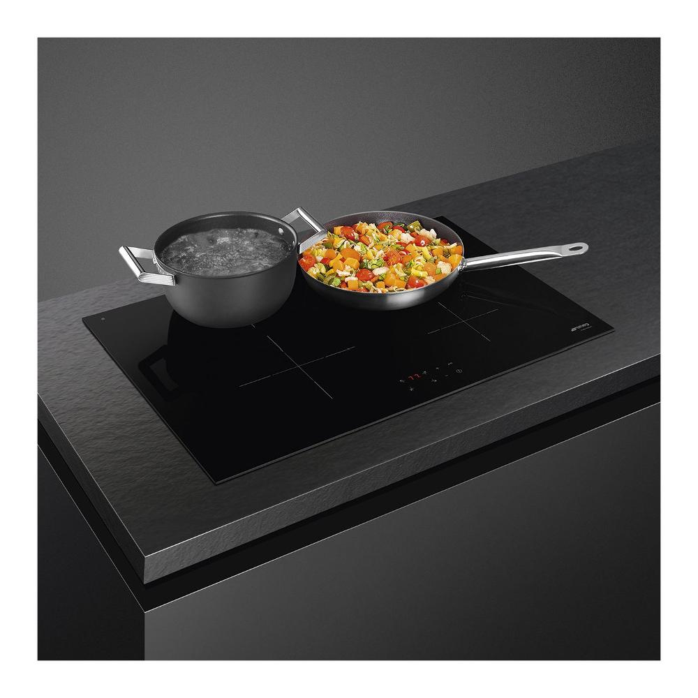 smeg piano cottura a induzione smeg universale si2741d 4 fuochi l75xp51 vetroceramica nero ean 8017709291662