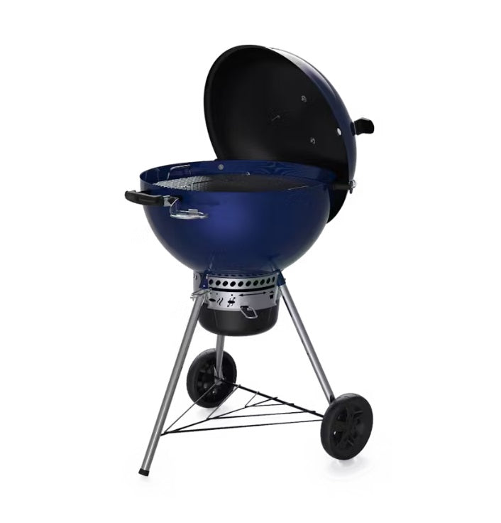 weber barbecue a carbone weber master touch gbs c 5750 57 cm deep ocean blue 14716004