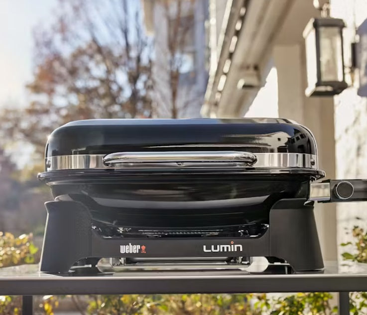 weber barbecue elettrico weber lumin black nero codice 92010953
