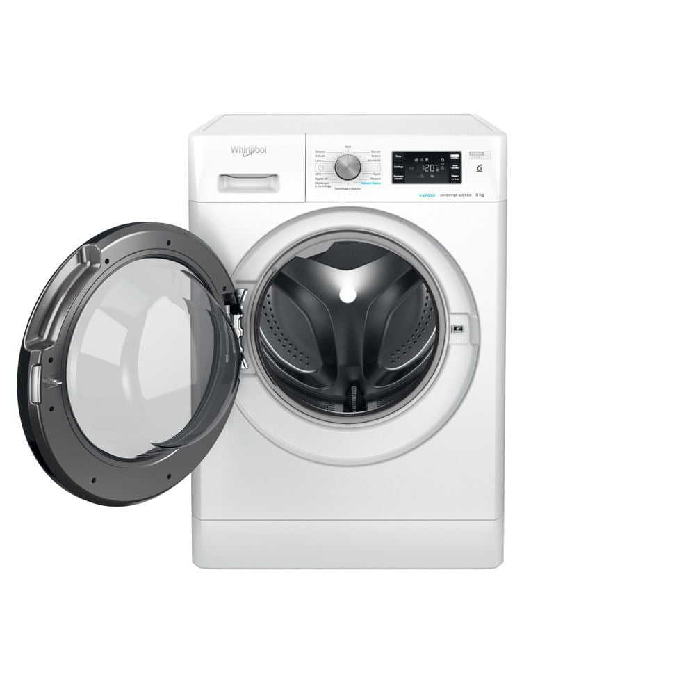 whirlpool lavatrice a carica frontale whirlpool ffb r8528 bv it 8 kg classe b 1200 giri a845xl595xp63 tecnologia 6 senso refresh vapore ean 8003437048968
