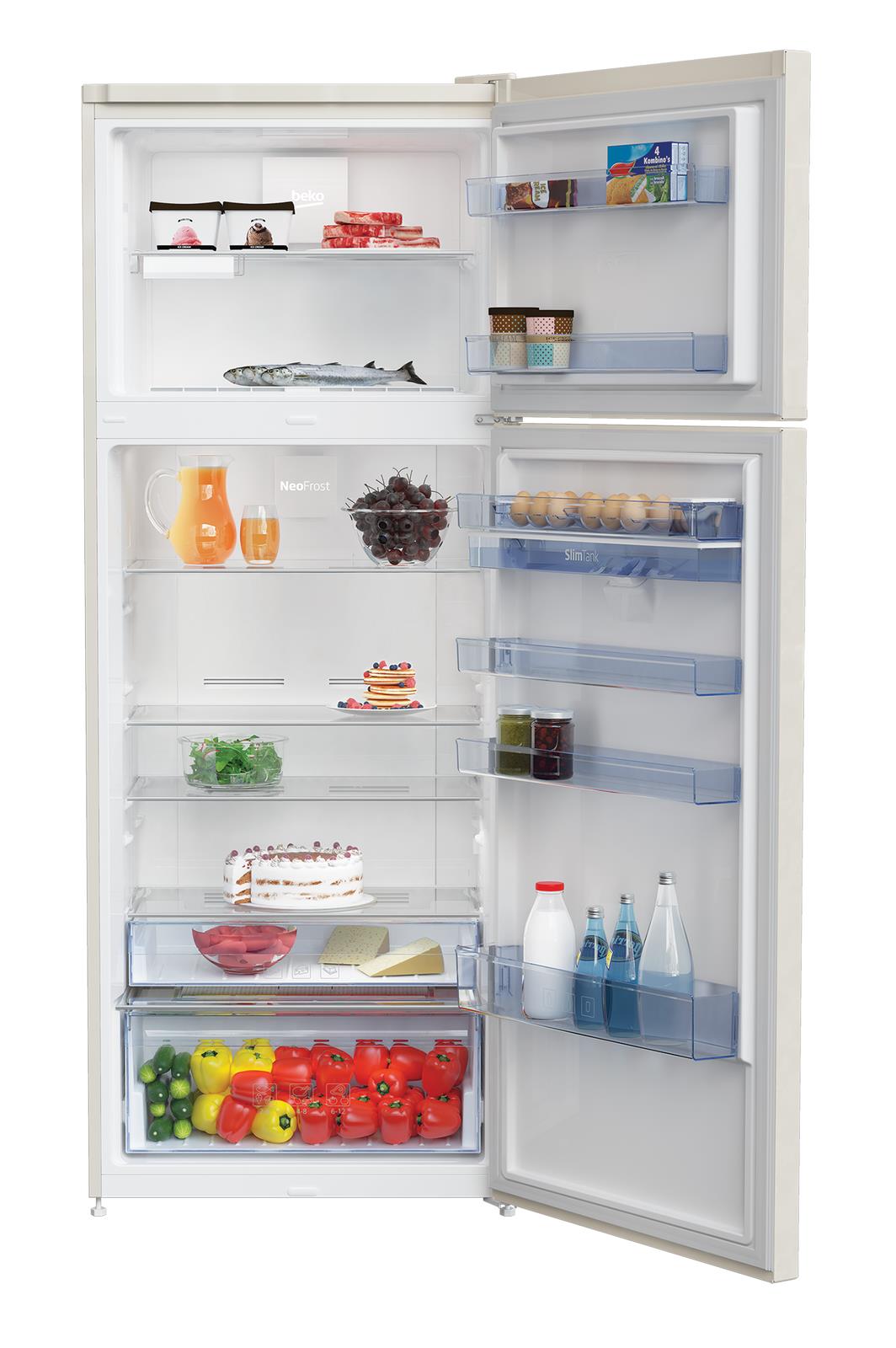 beko frigorifero doppia porta beko rdne455e30dbn no frost 406 litri classe f a185xl70xp655 sabbia funzione eco ean 8690842361944