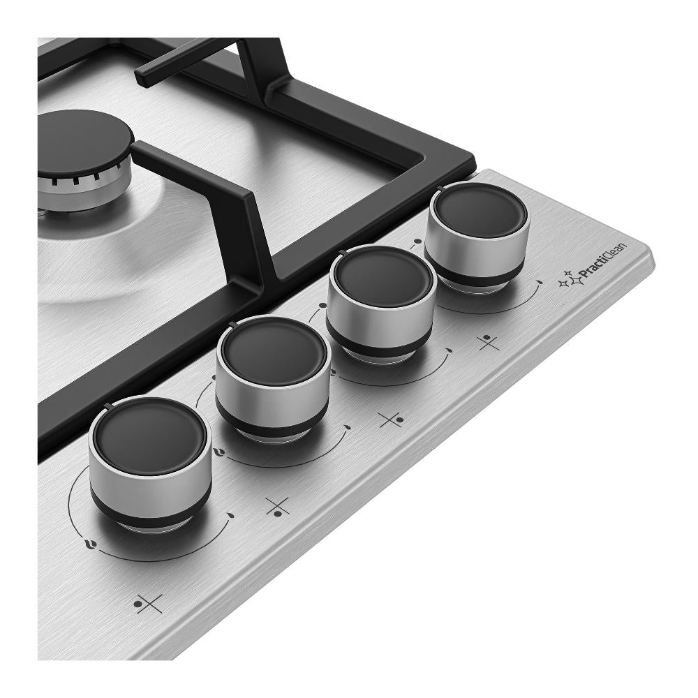 beko piano cottura a gas beko practiclean hiaw64225sxe 4 fuochi l58xp51 inox ean 8690842526527