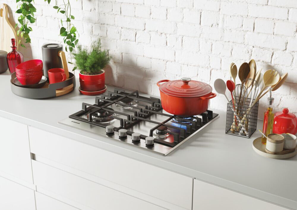 candy piano cottura a gas candy hoover hhg6bf4mx 4 fuochi l595xp51 acciaio inox ean 8016361969698