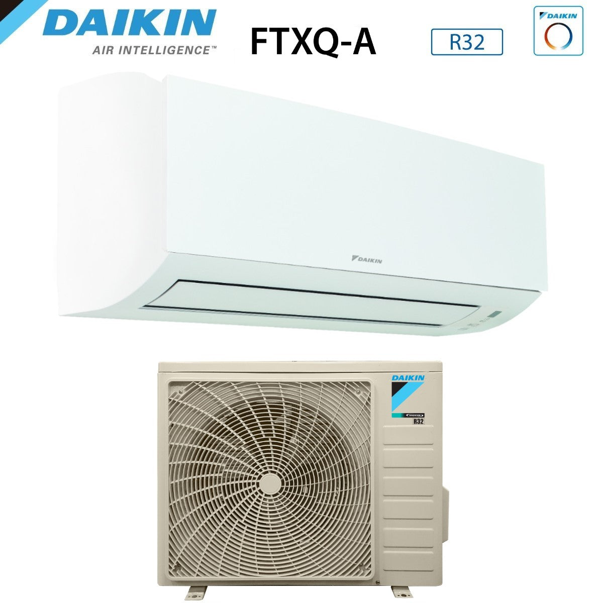 daikin climatizzatore condizionatore daikin bluevolution inverter 12000 btu ftxq35a rxq35a r 32 wi fi optional aa