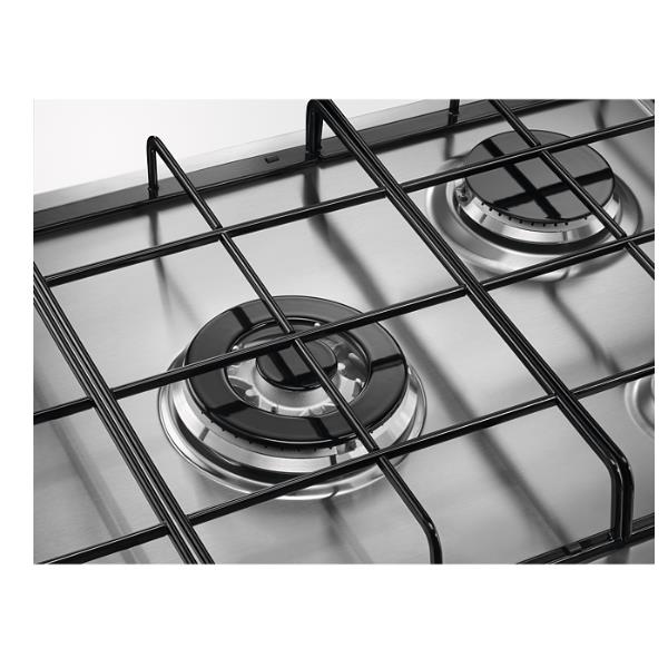 electrolux piano cottura a gas electrolux egs7534x 5 fuochi in acciaio lxp 744x51 bruciatore wok multicorona pulizia facile ean 7332543782949