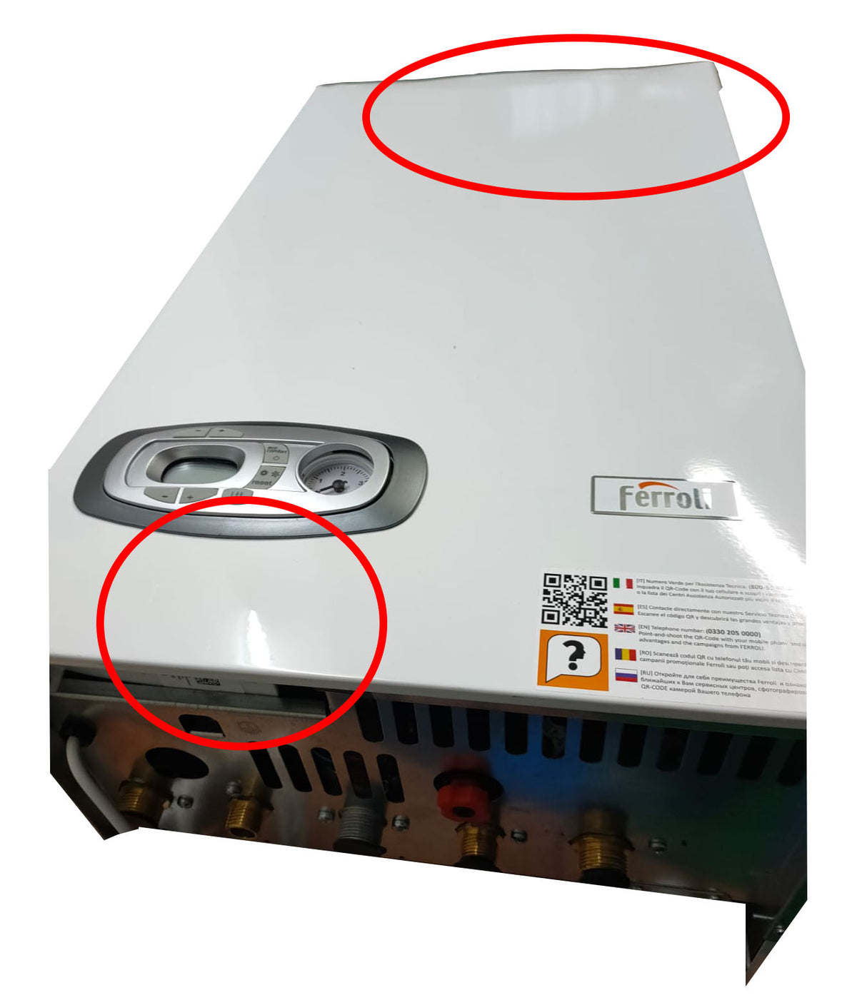 ferroli area occasioni caldaia a condensazione ferroli divacondens d plus f24 low nox metano completo di kit scarico fumi coassiale