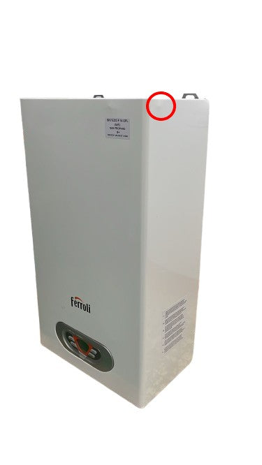 ferroli area occasioni scaldabagno a gas ferroli sky eco 14f low nox completo di kit fumi gpl