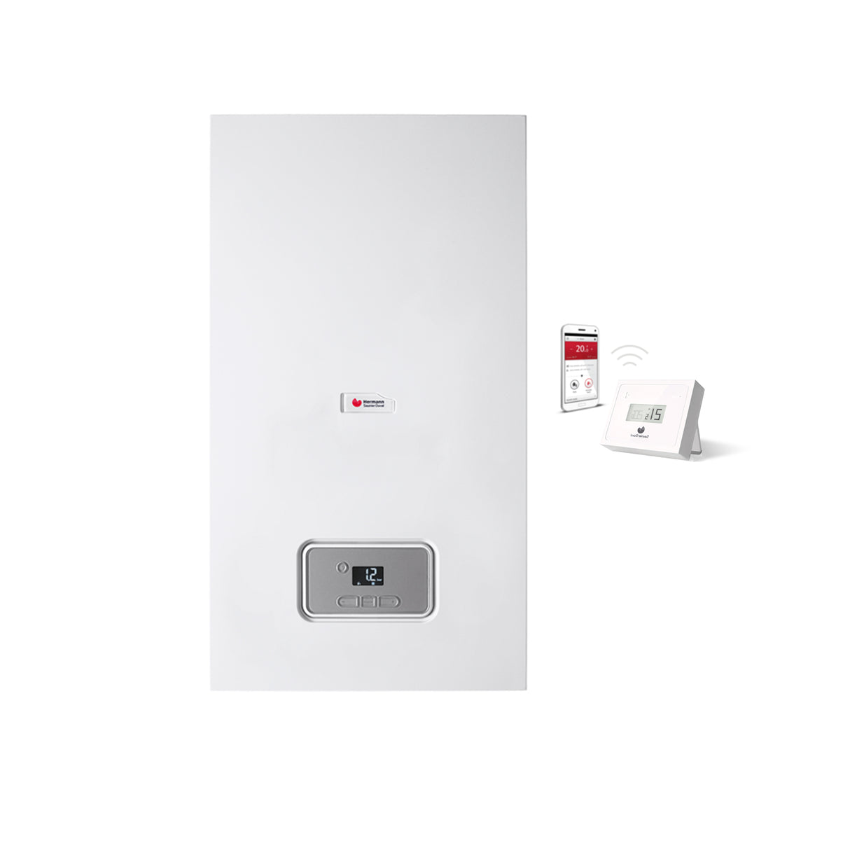 hermann saunier duval caldaia hermann saunier duval micra 4 condensing 25 kw wi fi metano completa di kit per scarico fumi con wi fi migo integrato new erp wifi ean 8056138599765