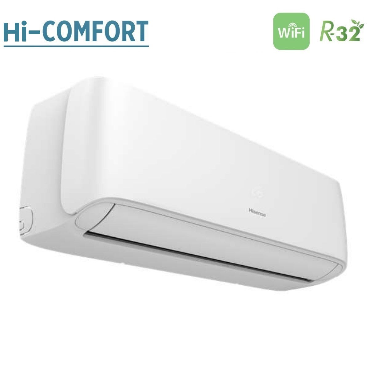 hisense climatizzatore condizionatore hisense dual split inverter serie hi comfort 1218 con 3amw72u4rfa r 32 wi fi integrato 1200018000 novita