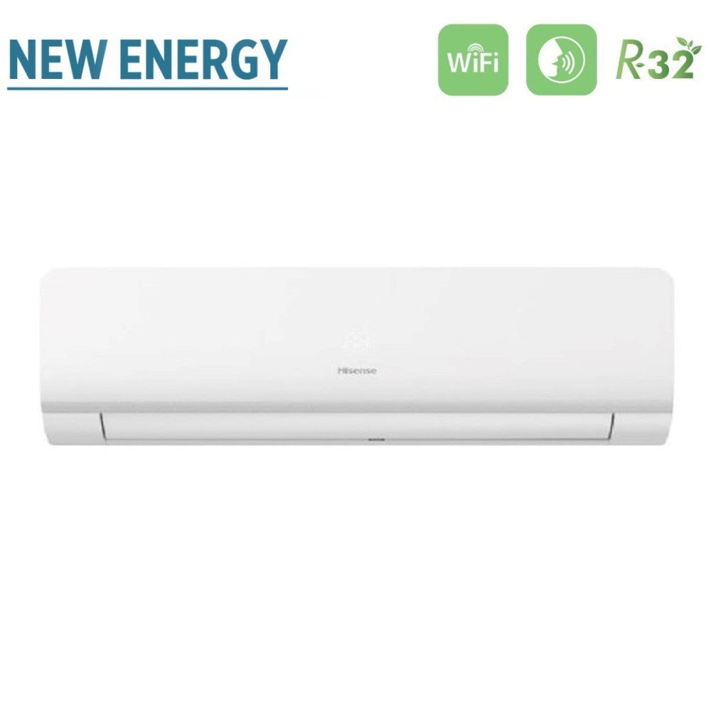 hisense climatizzatore condizionatore hisense dual split inverter serie new energy 1212 con 2amw52u4rxc r 32 wi fi integrato 1200012000 novita