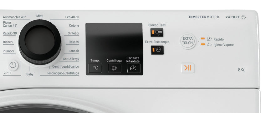 hotpoint lavatrice a carico frontale hotpoint nf86wk it 8 kg classe a 1400 giri a85xl595xp605 igiene vapore motore inverter ean 8050147676936