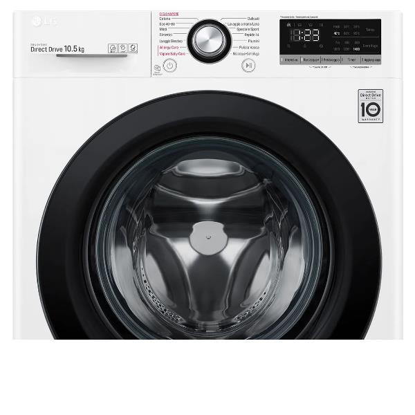 lavatrice a carico frontale lg 105 kg ai dd serie v3 f4wv310sae classe a a85xl60xp565 1400 giri lavaggio a vapore inverter direct drive ean 8806091725974