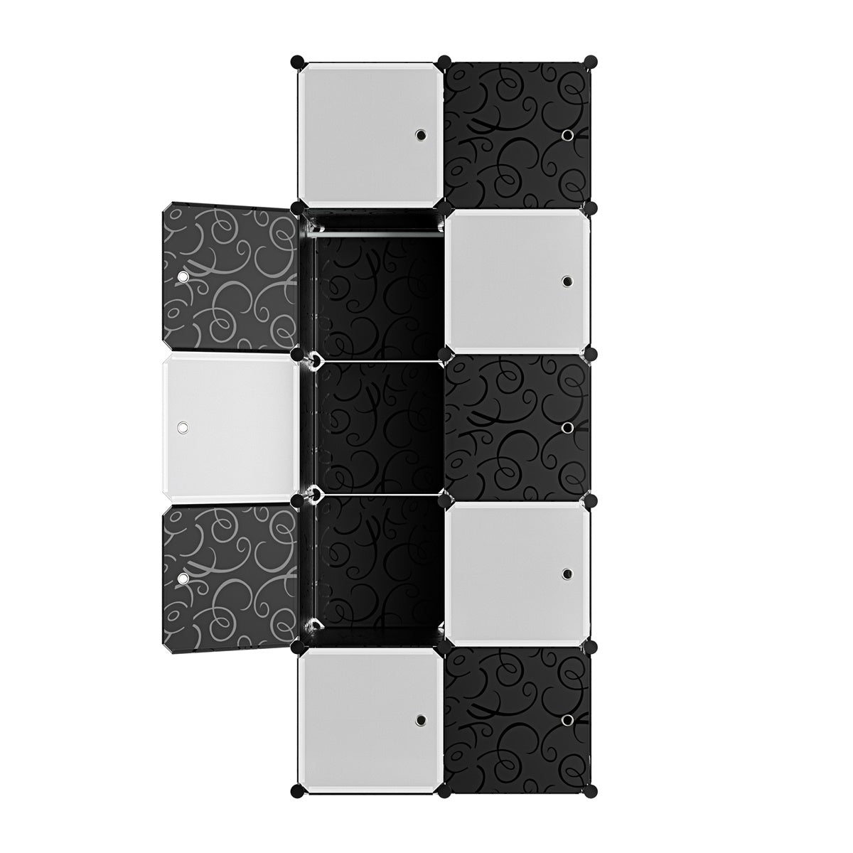 le stelle armadio 10 moduli in plastica colore bianco e nero ean 8024299800754 ean 8024299800754