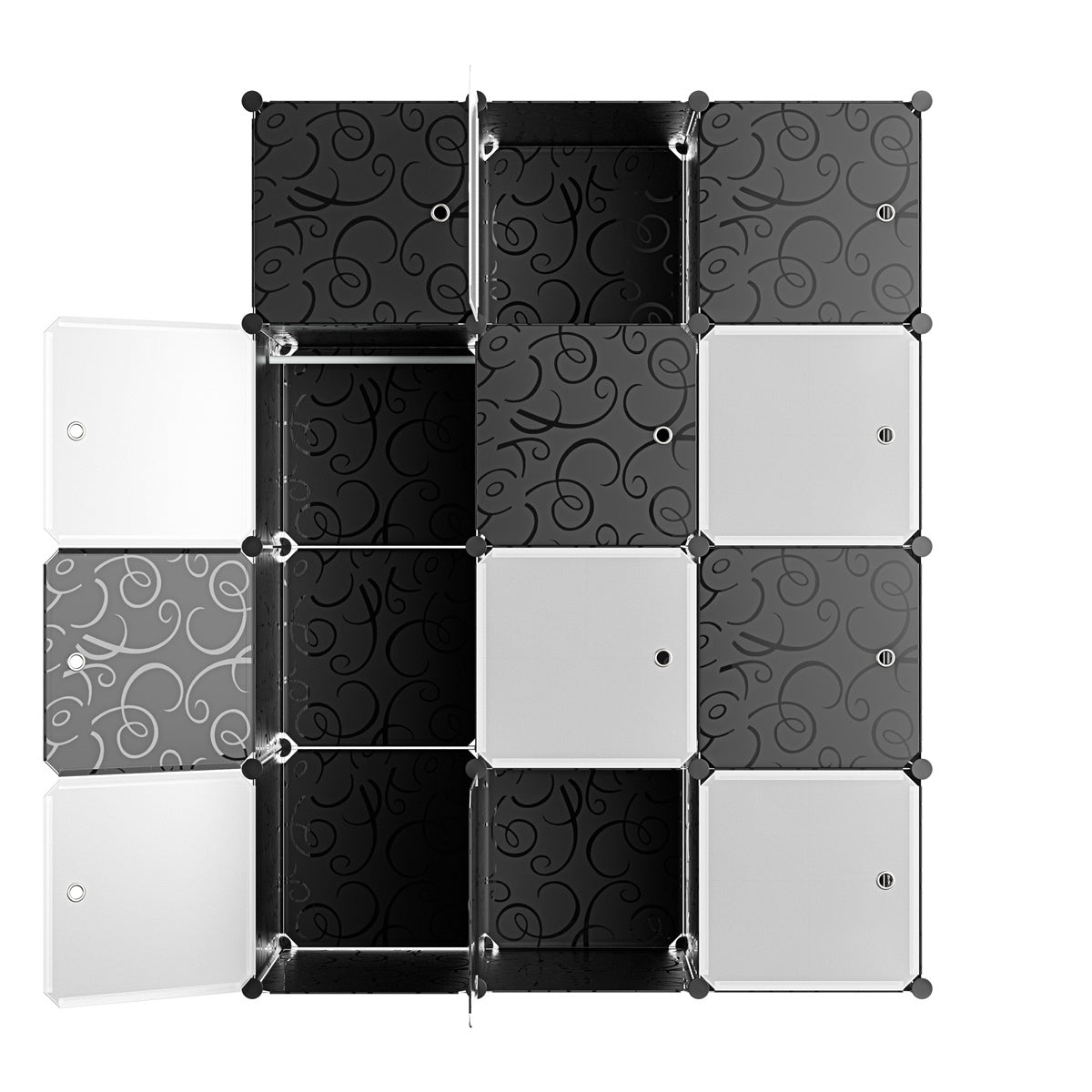 le stelle armadio 12 moduli in plastica colore bianco e nero ean 8024299800778 ean 8024299800778