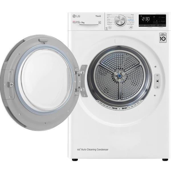 lg asciugatrice a pompa di calore lg rh90v9avhn 9 kg eco hybrid classe a ean 8806091419965