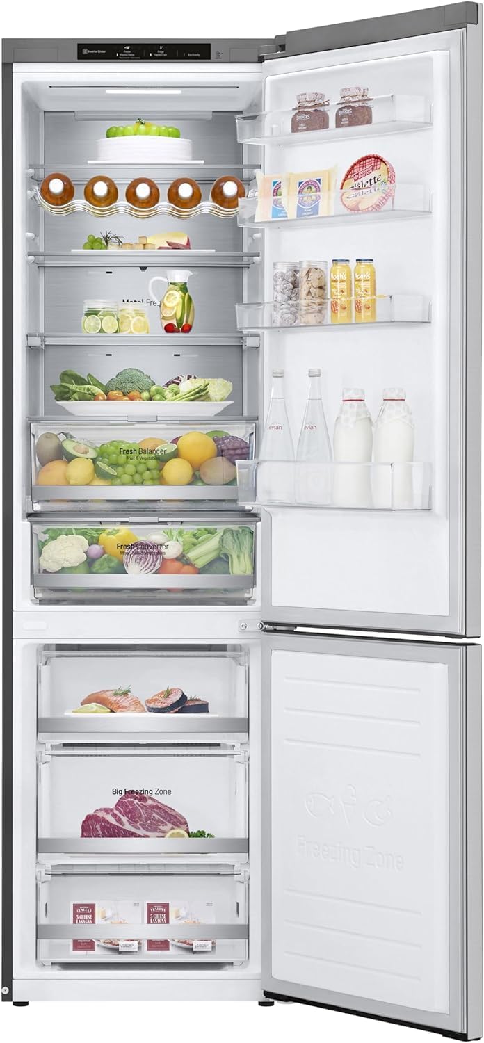 lg frigorifero combinato lg gbb72nsvcn1 384 litri classe c a203xl595xp675 total no frost inox ean 8806091825261