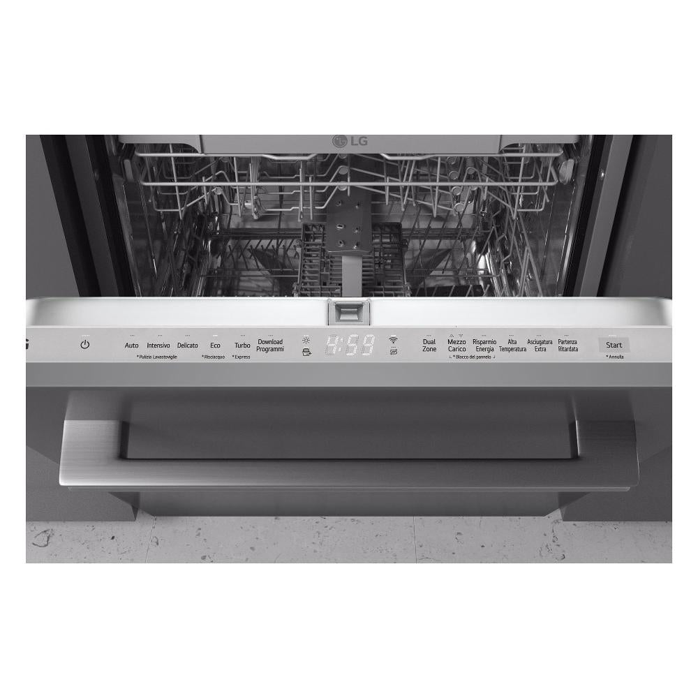 lg lavastoviglie a incasso lg serie 2 db242tx quadwash 14 coperti classe d a815xl598xp554 thinq alexa google assistant noble steel ean 8806091765918
