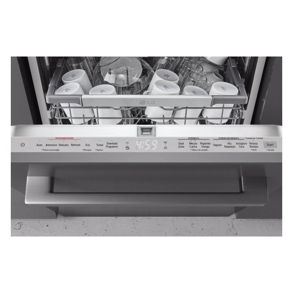 lg lavastoviglie a incasso lg serie 4 db475txs 14 coperti classe a a815xl598xp554 quadwash thinq alexa google assistant acciaio inox ean 8806091933812