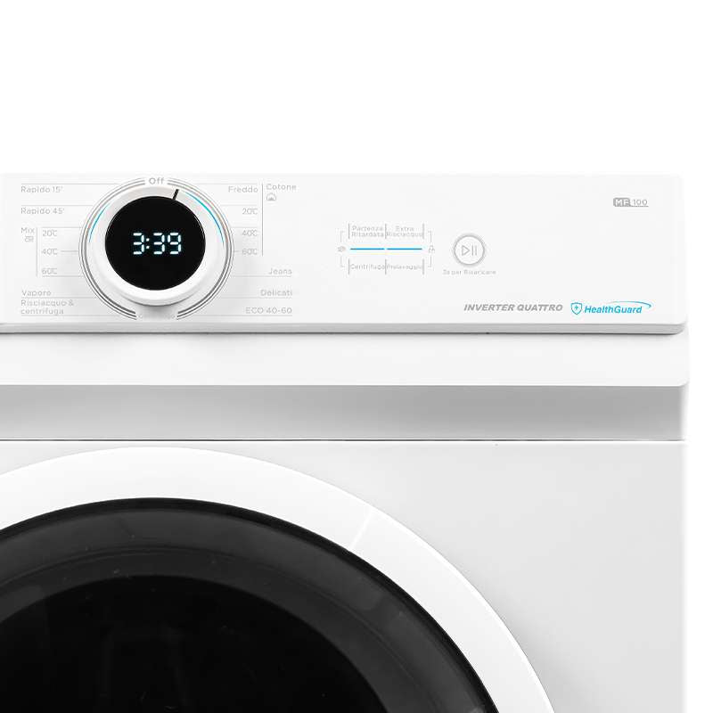 midea lavatrice a carico frontale midea serie lunar mf100w90baw it 9 kg classe a 1400 giri a85xl595xp495 steam care bianco