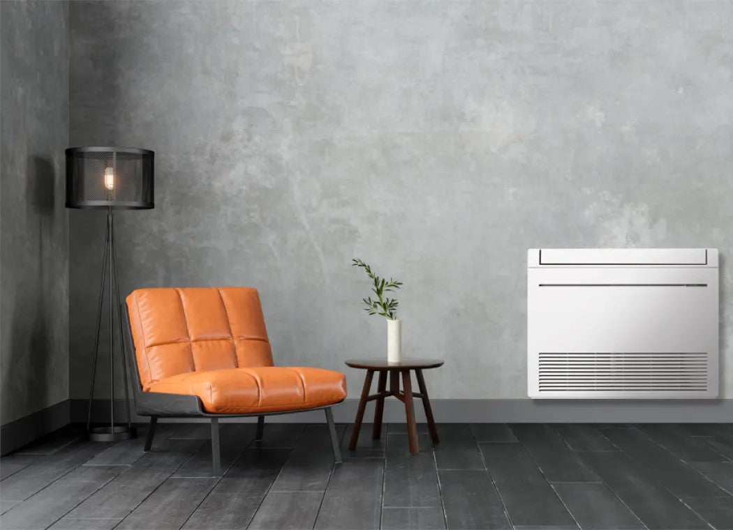 mitsubishi electric unita interna a pavimento mitsubishi inverter 9000 btu mfz kt25vg r 32 telecomando incluso