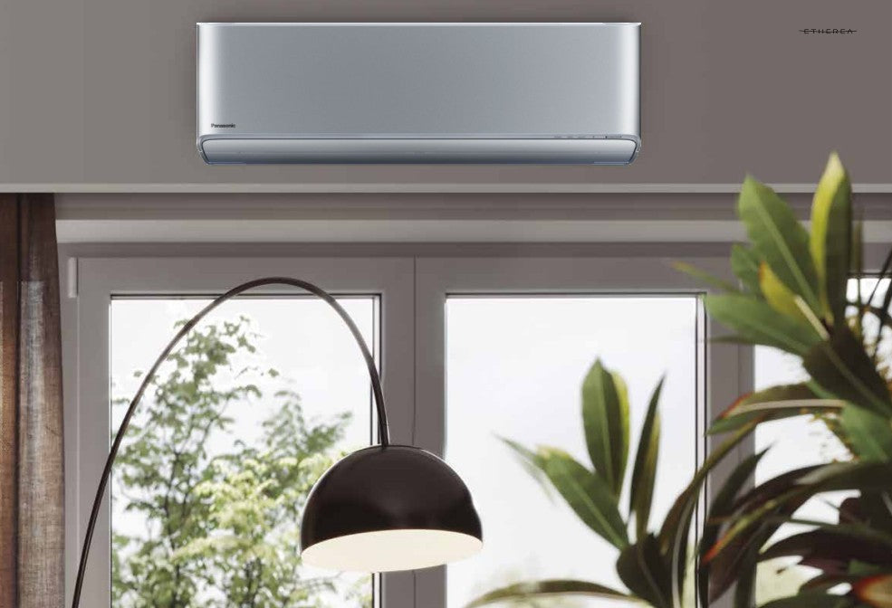 panasonic climatizzatore condizionatore panasonic dual split inverter serie etherea silver 912 con cu 2z50tbe r 32 wi fi integrato 900012000 argento ean 8055776917078