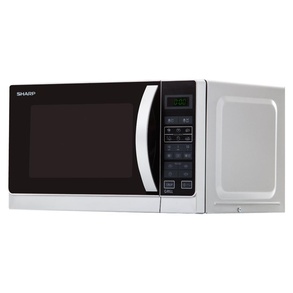 sharp forno a microonde sharp r 242inw 20 litri 800 w a257xl439xp358 argento e nero ean 4974019744292