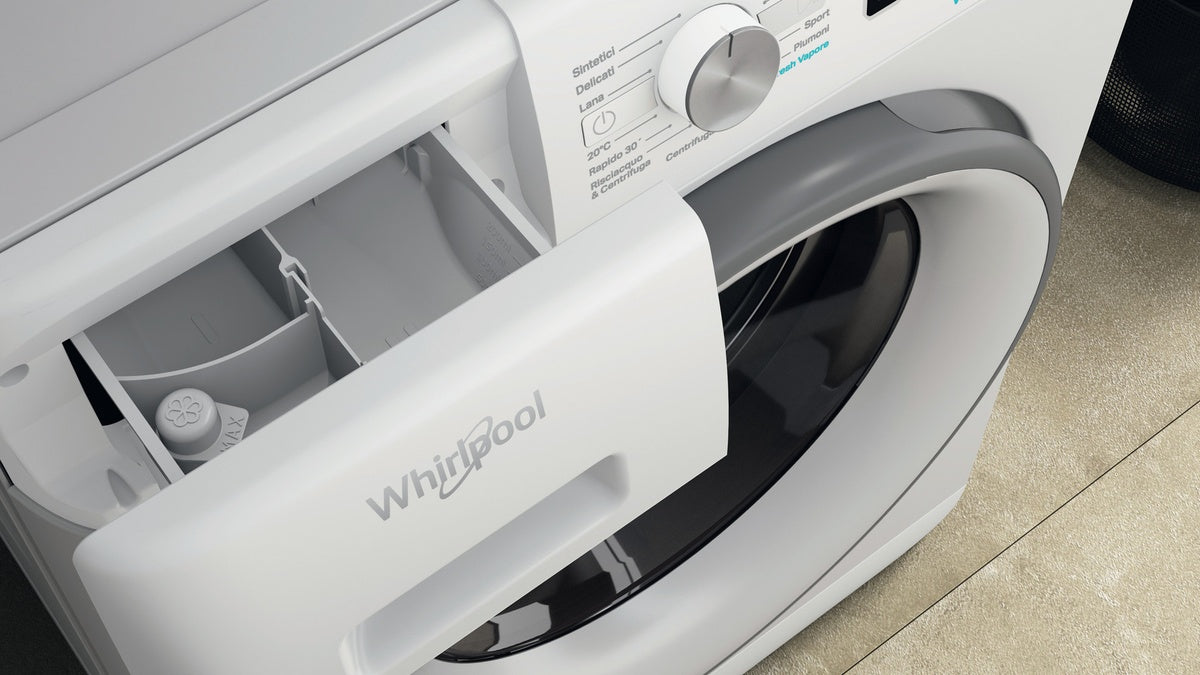 whirlpool lavatrice a carica frontale whirlpool freshcare ffb 846 sv it 8 kg 1400 giri classe a a845xl595xp63 tecnologia 6 senso refresh vapore ean 8003437050589