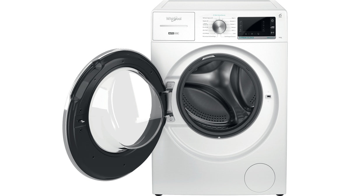 whirlpool lavatrice a carico frontale whirlpool w8 w946wr it 9 kg classe a 1400 giri a845xl599xp643 tecnologia 6 senso igiene vapore ean 8003437618550