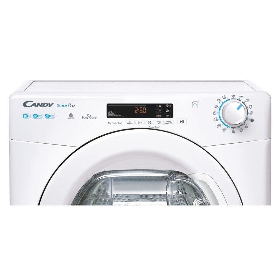 candy asciugatrice a pompa di calore 10 kg candy csoe h10a2de s profondita 59 cm wifi e partenza ritardata csoeh10a2de s classe a ean 8059019023274