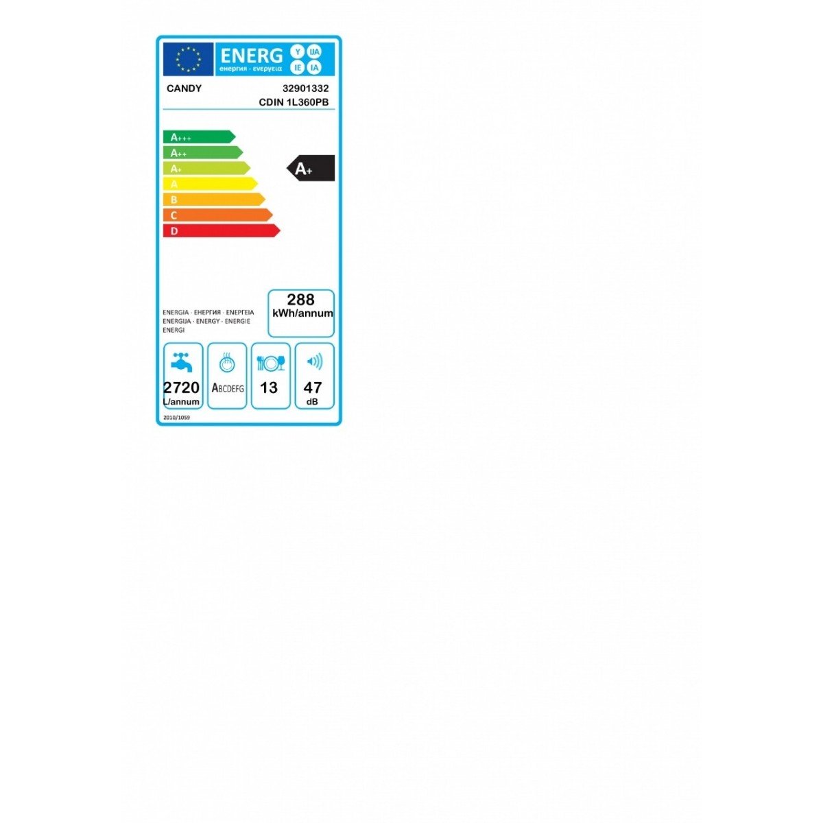 candy lavastoviglie a scomparsa totale 13 coperti candy cdin 1l360pb classe e ean 8016361989184