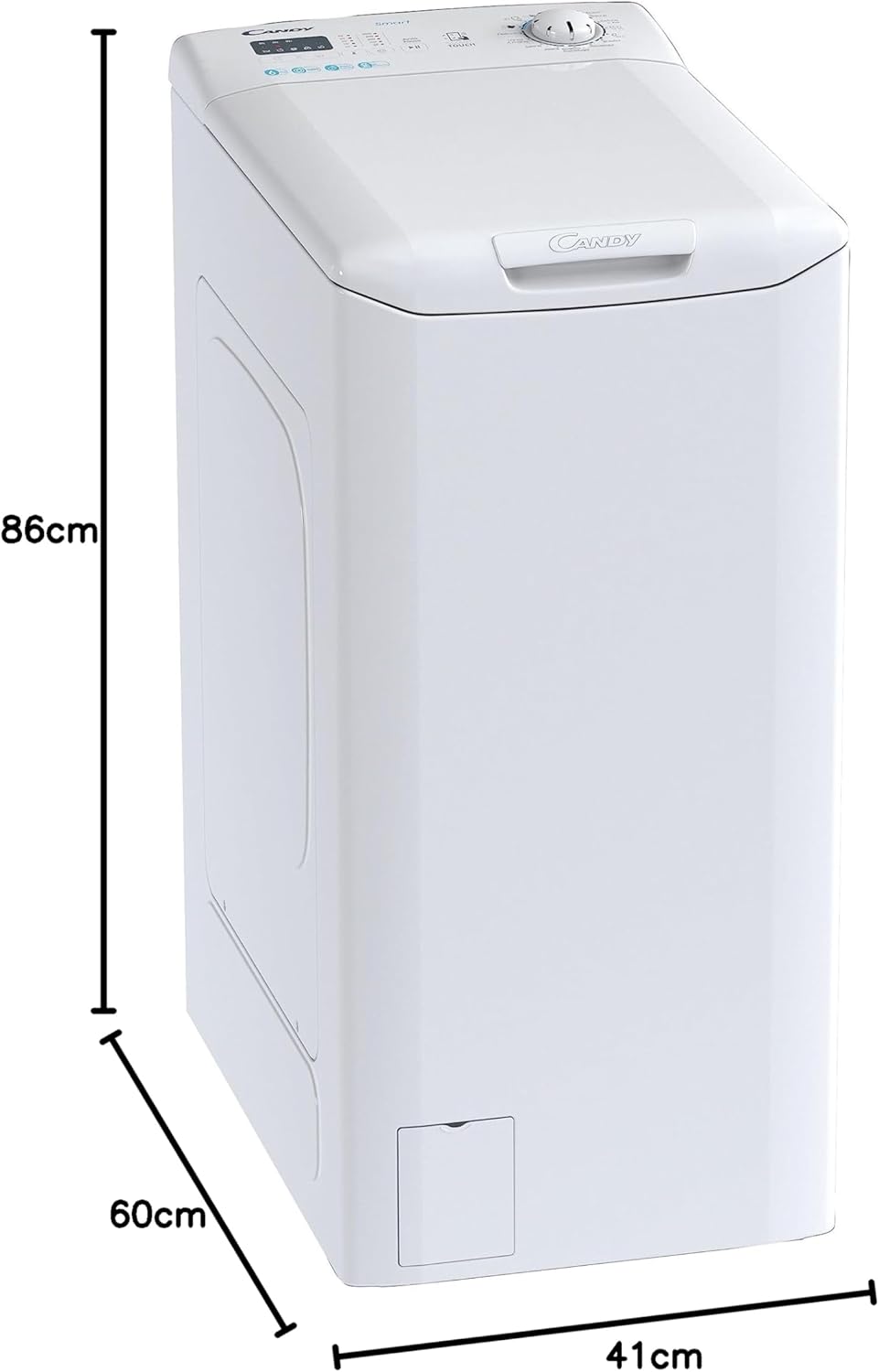 candy lavatrice a carico dallalto candy cst06l31 11 smart 6 kg classe c 1000 giri a86xl41xp60 tecnologia nfc funzione smart check up ean 8059019078601