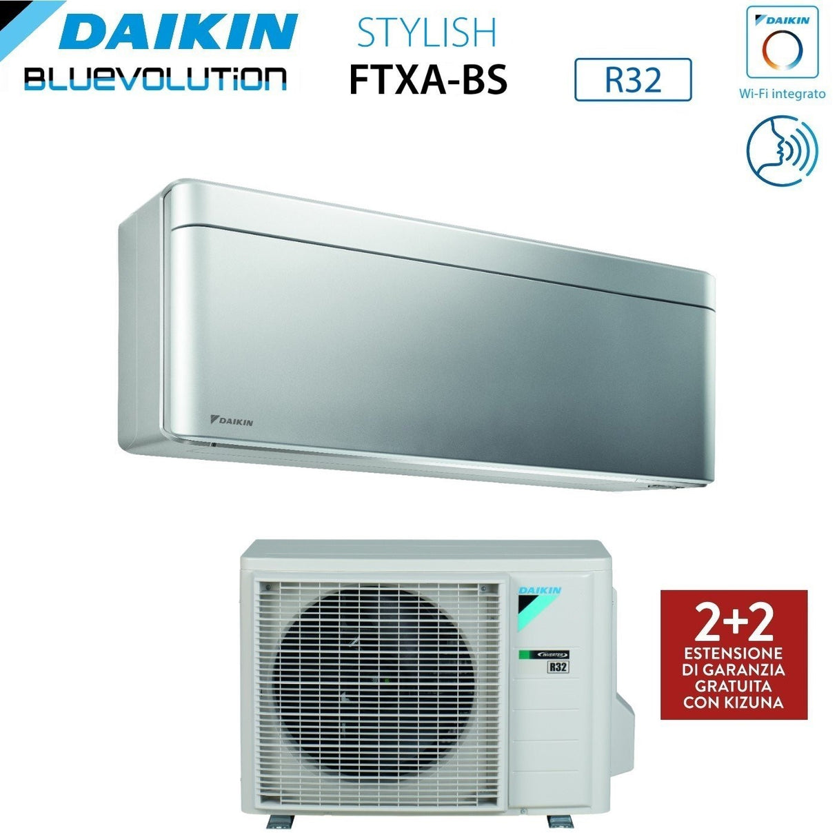 daikin climatizzatore condizionatore daikin bluevolution trial split inverter serie ftxmr perfera wall 70007000 stylish total silver 12000 con 3mxm68n r 32 wi fi integrato 7000700012000 garanzia italiana