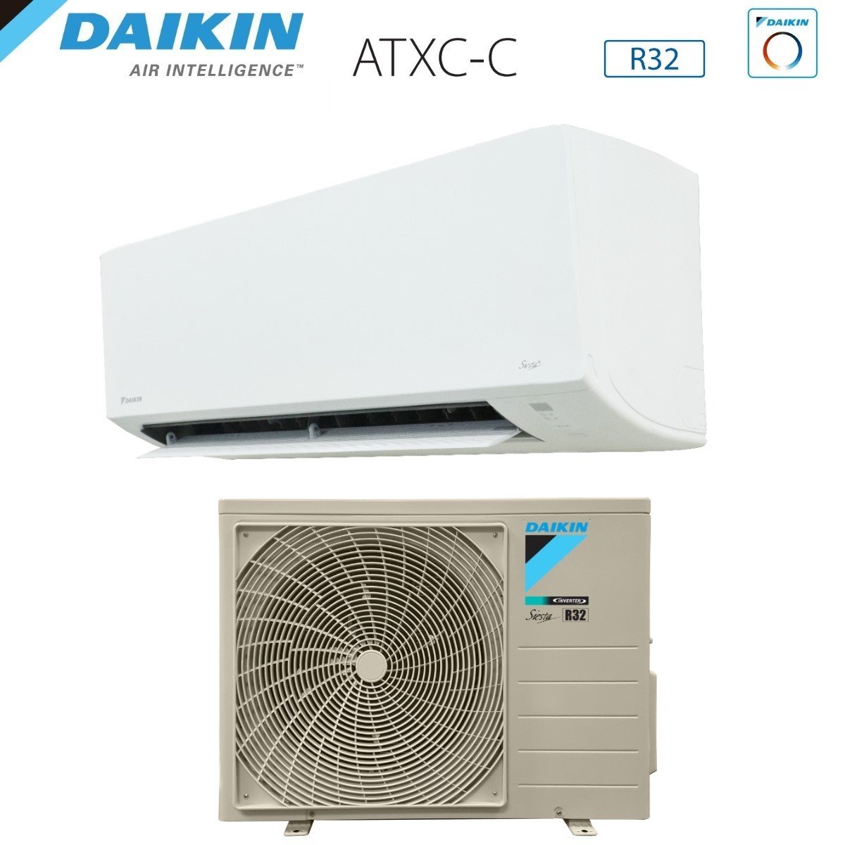 daikin super offerta climatizzatore condizionatore daikin inverter serie siesta atxc c 12000 btu atxc35c arxc35c r 32 wi fi optional classe aa novita ean 8059657000392