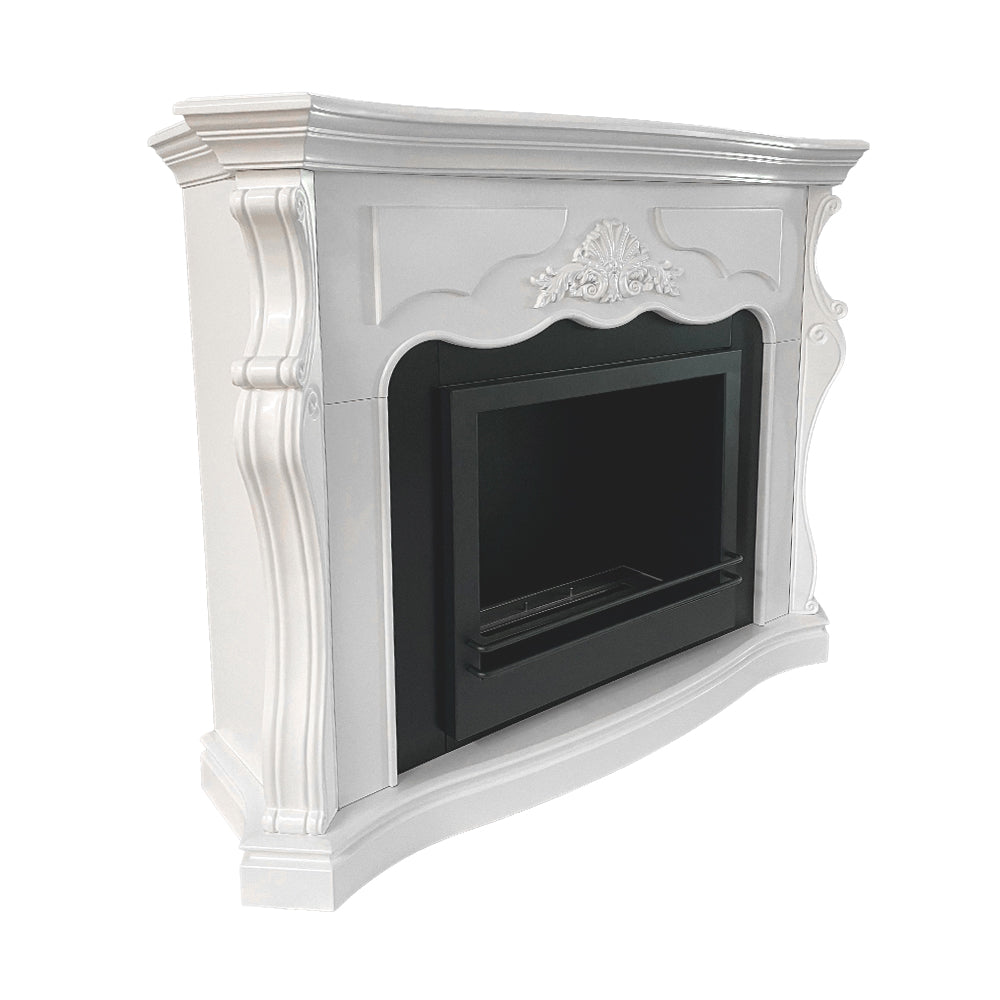 divina fire camino a bioetanolo biocamino da terra divina fire parigi in legno bianco l123xp39xh100 cm ean 8056157807667