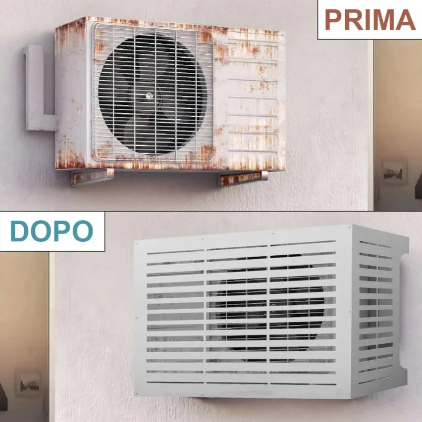 divina home copri unita esterna linear m bianco in alluminio 86x44x68 ean 8056157804673