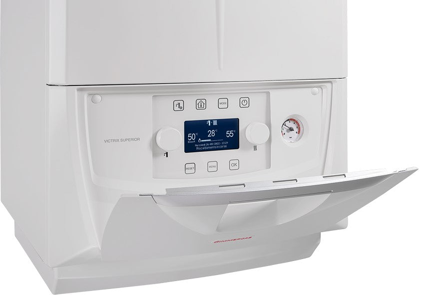 immergas caldaia a condensazione immergas victrix superior 35 plus solo riscaldamento metanogpl completa di kit scarico fumi