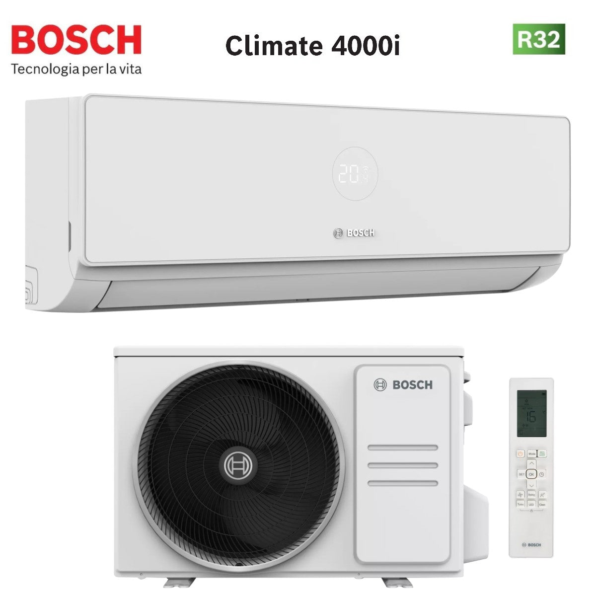 junkers bosch condizionatore bosch climate 4000i 9000 btu cl4000i set 26 we r 32 wi fi optional
