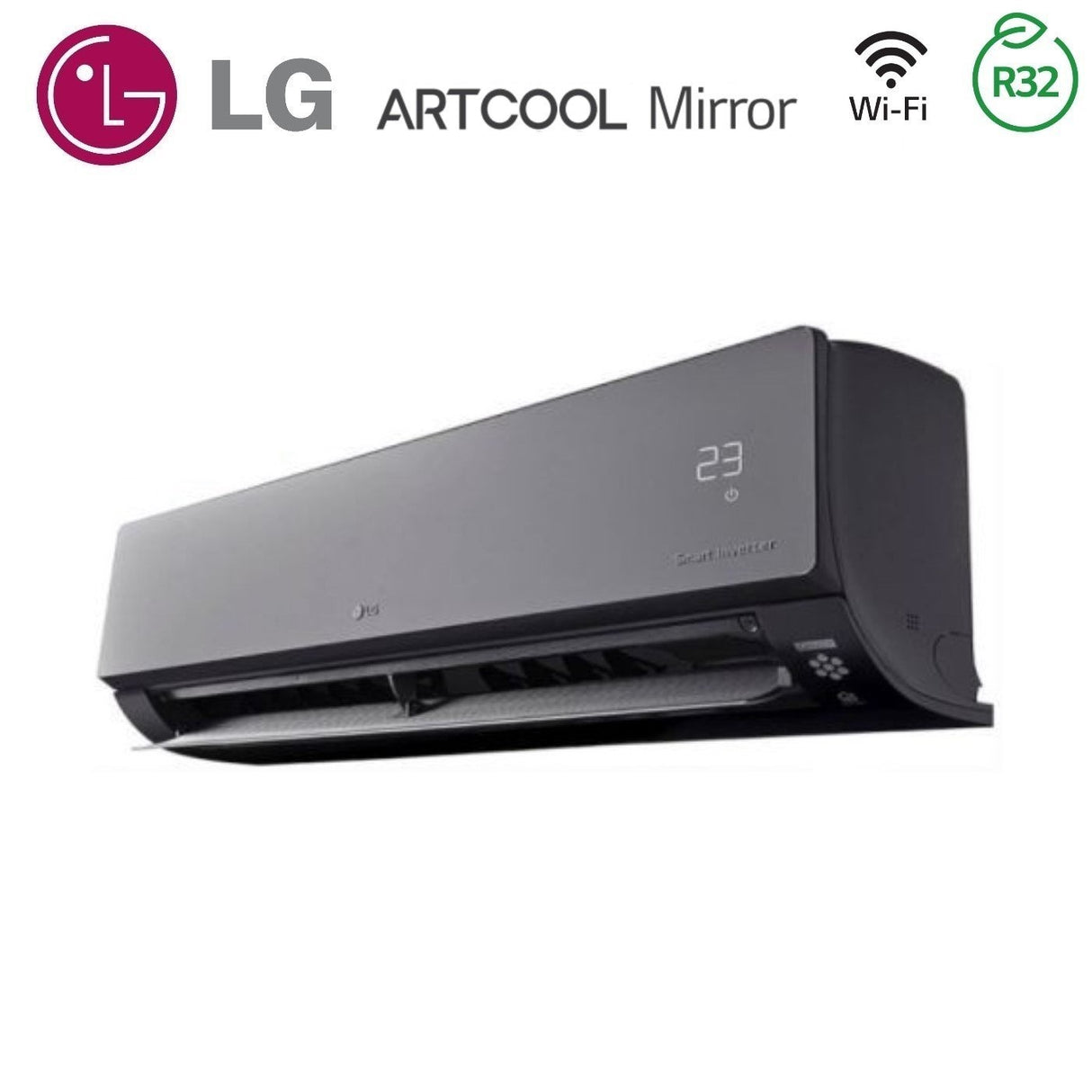 lg climatizzatore condizionatore lg trial split inverter serie artcool uv nano mirror 9912 con mu3r21 r 32 wi fi integrato 9000900012000